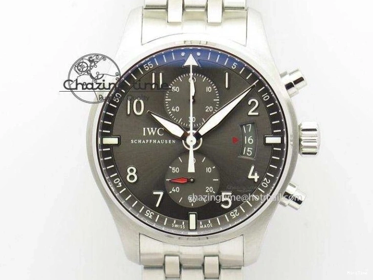 MIROTIME 0412 Casual Portuguese Chrono IW3716 Z+F 1:1 Best Edition White Dial on Blue Rubber Strap A 7016